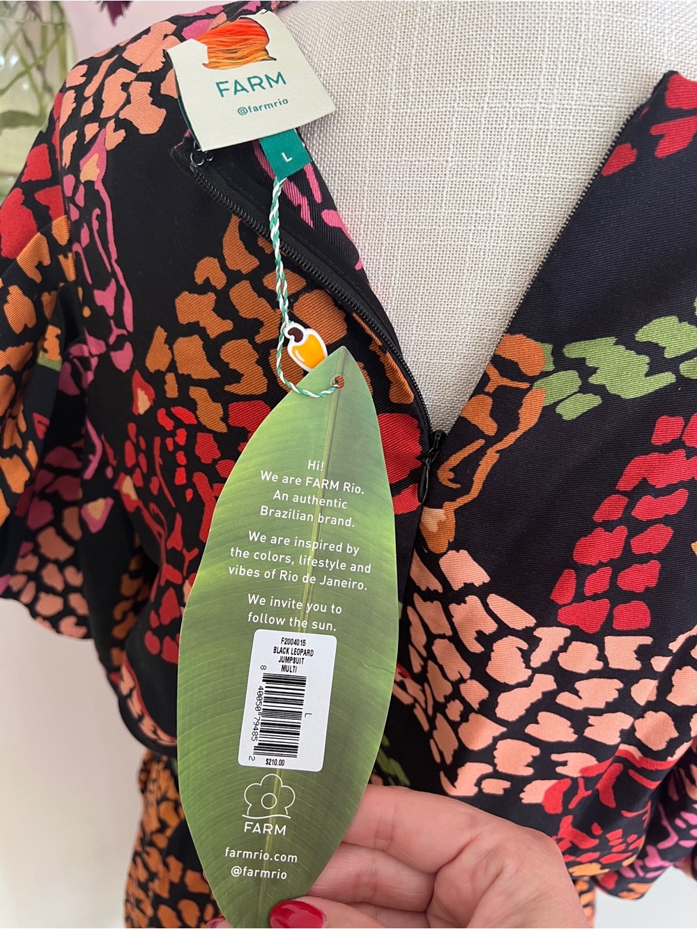 Farm Rio Multi-Colored Leopard Jumpsuit - Picture 9 of 11